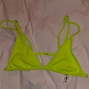 SHEIN neon bikini top